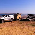 Loading the barge